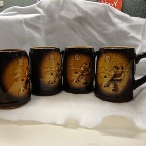 𝅺Vintage Moriyama Beer Mug/Stein (Set of 4)